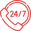 24/7 Support Icon